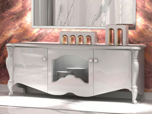 SMERALDO - Low wooden TV cabinet - Cabinet by CASA +39