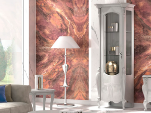 SMERALDO - Wooden display cabinet with integrated lighting - Cabinet by CASA +39