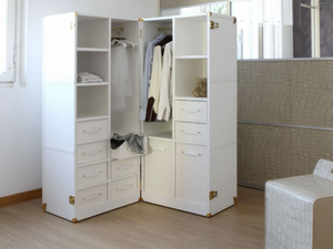 DAKAR - Trunk-wooden wardrobe with drawers - wardrobe by Casa Covre