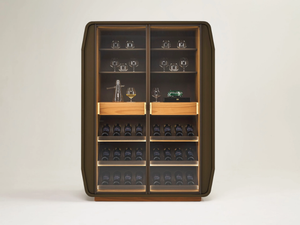 ENO - Wooden display cabinet with integrated lighting - Cabinet by Casa Covre