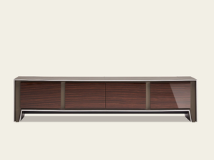 LIDO - Leather-covered wooden sideboard - Cabinet by Casa Covre