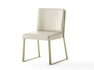 PALIO - Sled base leather chair - Chair by Casa Covre