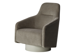 BOEMIA II - Swivel fabric armchair with armrests and headrest - Armchair by Casa Magna