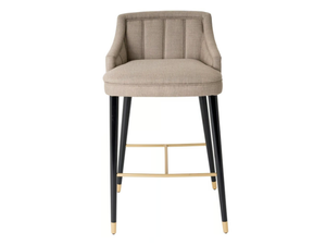 CÓRDOBA - High fabric stool with armrests and footrest - Stool by Casa Magna