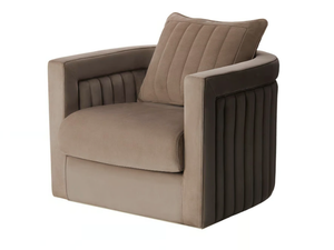 DRUMMOND - Velvet armchair with armrests - Armchair by Casa Magna