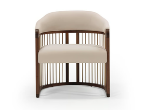 GRACE URBAN - Leather easy chair with armrests - Armchair by Casa Magna