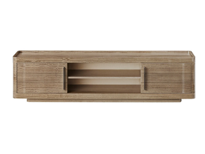 GUGA - Low wooden TV cabinet with doors - Cabinet by Casa Magna