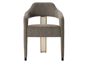 INVICTA II - Fabric chair with armrests open back - Chair by Casa Magna