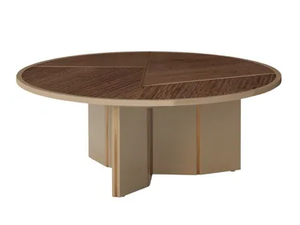 LORCA - Low round wooden coffee table - Coffee table by Casa Magna