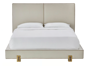 LUSO - Fabric bed with high and upholstered headboard - Bed frame by Casa Magna