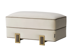 LUSO - Rectangular fabric pouf - Pouf by Casa Magna
