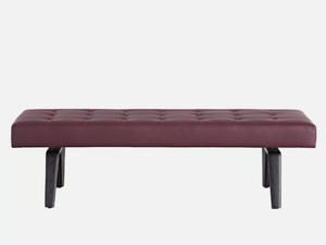 ALICUDI - Tufted upholstered leather bench - Bench by Casa