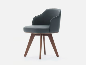 ALONTE - Upholstered leather chair with armrests - Chair by Casa