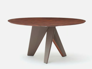BARRAFRANCA - Round wooden dining table - Table by Casa