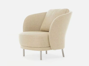 BONAMICO - Leather armchair with armrests - Armchair by Casa