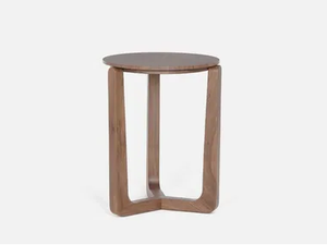 PLATI - Round wooden side table - Coffee table by Casa