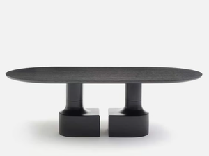 TIRRENO II - Oval wooden dining table - Table by Casa