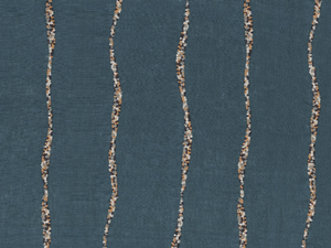 ANTHÈRE - Embroidered striped linen fabric - Accessories by CASAMANCE