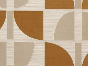 HIKARI - Embroidered wall fabric with graphic pattern - Wallcovering by CASAMANCE