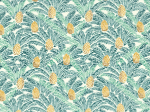 PIGNA - Printed polyester fabric with floral pattern - Accessories by CASAMANCE