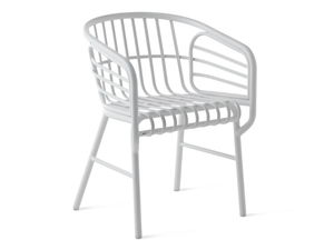 RAPHIA ALLUMINIO - Aluminium chair with armrests - Chair by Casamania & Horm