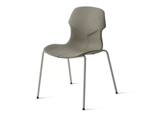 STEREO IMPILABILE IMBOTTITA FRONTE/RETRO - Upholstered stackable fabric chair - Chair by Casamania & Horm