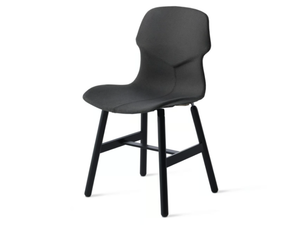 STEREO METAL IMBOTTITA FRONTE/RETRO - Upholstered fabric chair with removable cover - Chair by Casamania & Horm