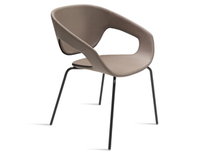 VAD IMPILABILE IMBOTTITA - Upholstered fabric chair with armrests - Chair by Casamania & Horm
