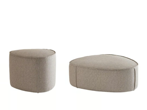 FRANCIS - Upholstered fabric pouf with removable lining - Pouf by Casamilano