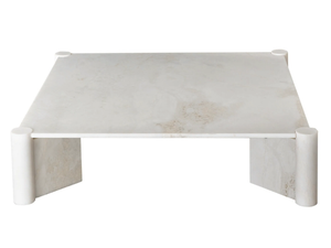 PETRA - Square marble coffee table - Coffee table by Casamilano