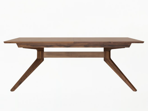CROSS - Extending rectangular walnut table - Table by Case