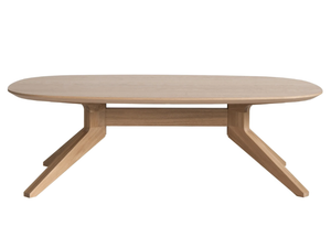 CROSS - Oval oak coffee table - Coffee table by Case