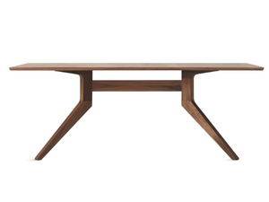 CROSS - Rectangular walnut table - Table by Case