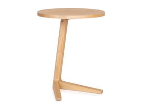 CROSS - Round oak side table - Coffee table by Case