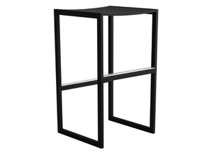 EOS - High powder coated aluminium stool with footrest - Stool by Case
