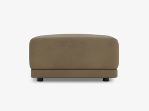 KELSTON - Rectangular leather pouf - Pouf by Case
