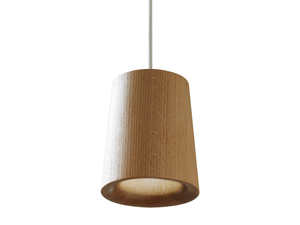 SOLID CONICAL - LED dimmable oak pendant lamp - Ceiling lamp by Case