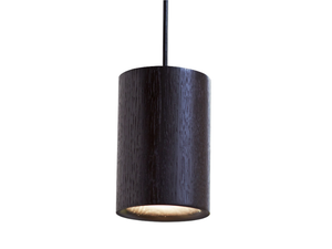 SOLID CYLINDRICAL - LED dimmable oak pendant lamp - Ceiling lamp by Case