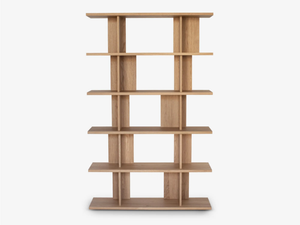 STRATA - Open freestanding double-sided oak bookcase - Cabinet by Case