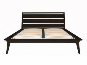 VALENTINE - Black stain king size bed - Bed frame by Case