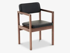 WEST STREET - Walnut chair with armrests - Chair by Case