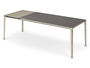 BOULEVARD DRIVE - Rectangular extending glass and aluminium table - Table by Cattelan Italia