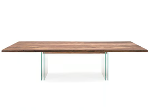 IKON - Rectangular wood and glass table - Table by Cattelan Italia