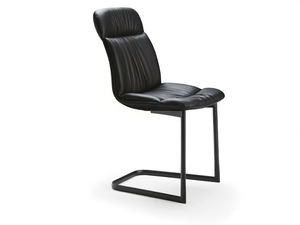 KELLY CANTILEVER - Cantilever leather chair - Chair by Cattelan Italia