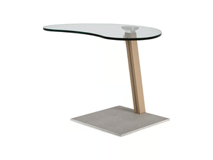 LAP - PC crystal and stainless steel coffee table - Coffee table by Cattelan Italia