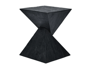 BREAKE - Low stool / square teak garden side table - Side table by CBdesign
