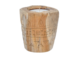 CANDLE LOG PRIMITIF - Teak candle - Styling by CBdesign