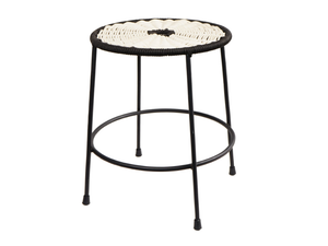 COSMOS - Low iron and rope garden stool - Stool by CBdesign