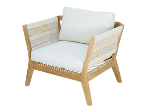 MILLY - Synthetic fibre garden armchair with armrests - Armchair by CBdesign