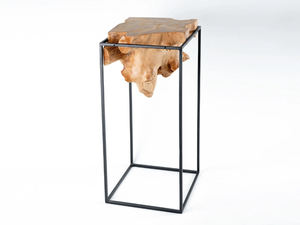 RUSTIC - Teak garden side table - Side table by CBdesign